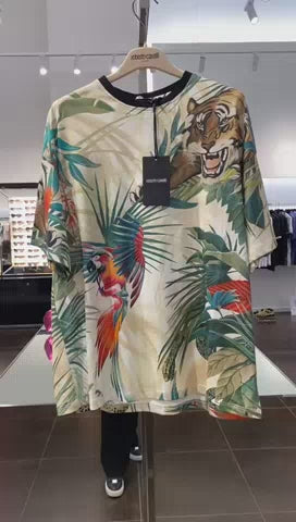 Roberto Cavalli damska multicolor koszulka SKT62B 3PI88