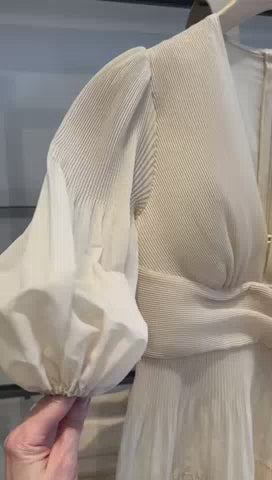 Pleated Midi Dress