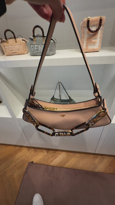 W Flap Bag Fendi O'Lock Calf Leather Light Rose
