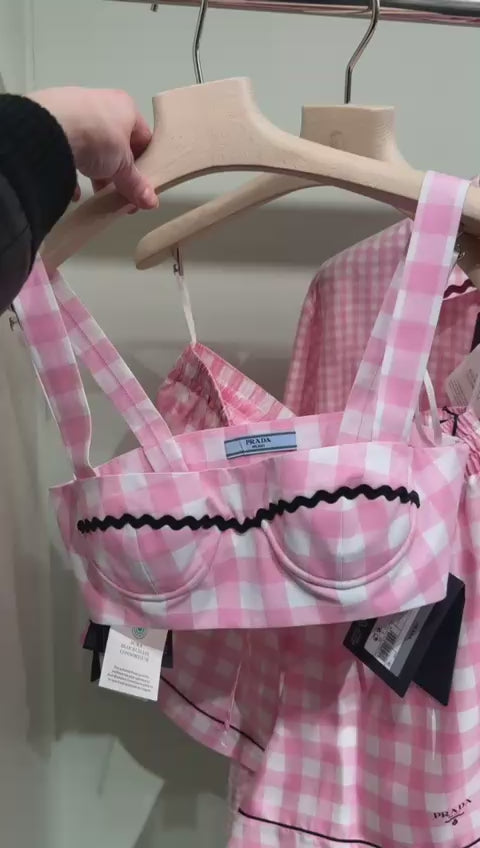 Pink Checkered Dress