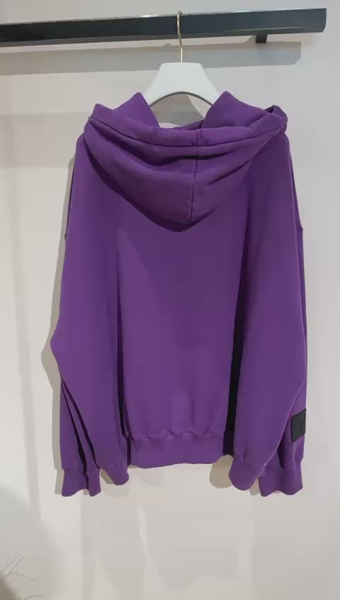 Unisex Printed Hoodie Purple Reign