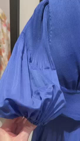 Pleated Mini Dress