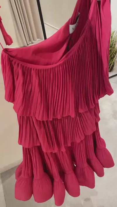 Asymmetrical Layered Short Dress
