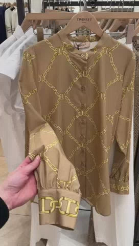 CAMICIA MIL IN POPELINE STAMPATA