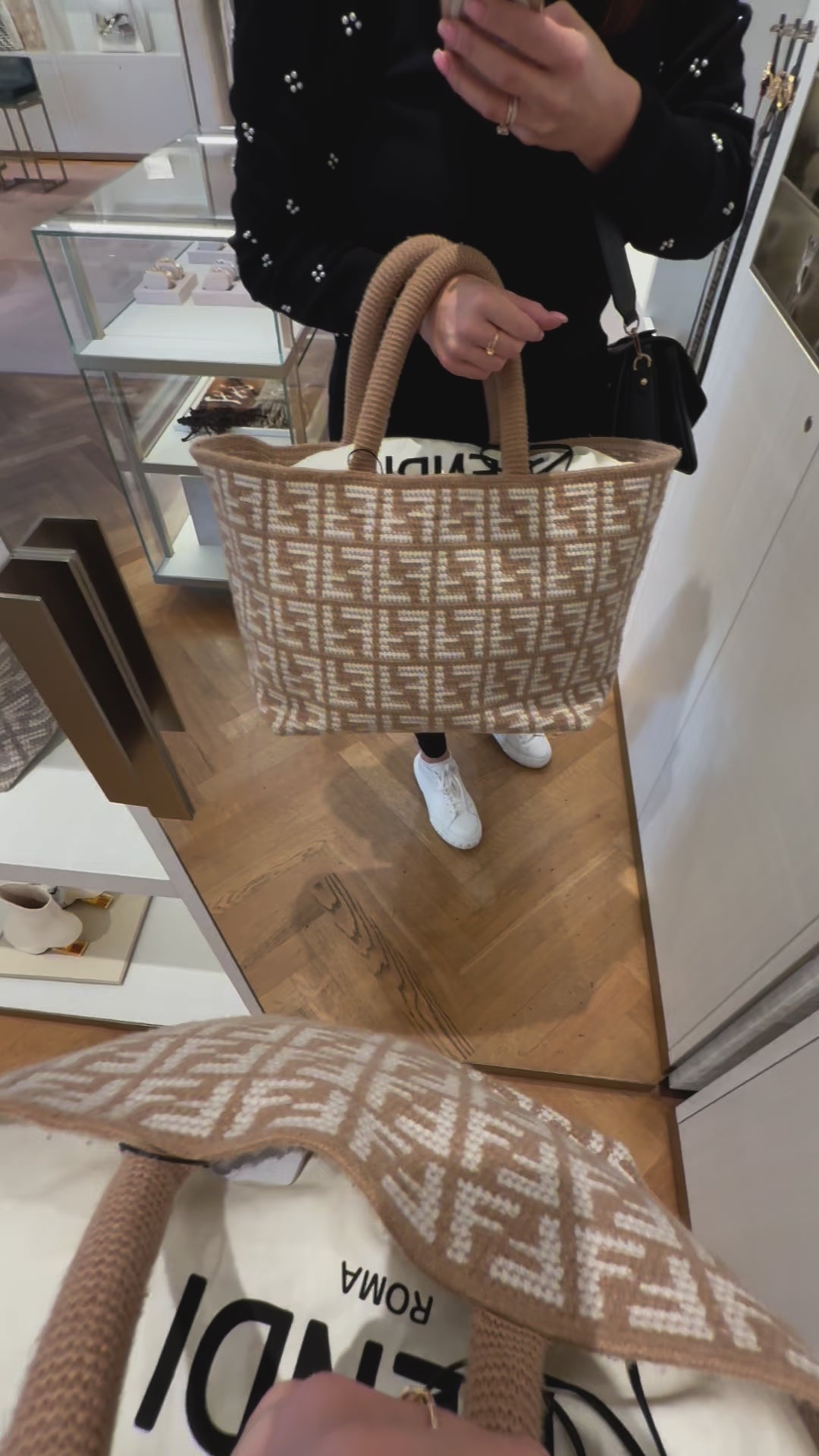 W SHOPPING BAG/SHOPPER/FABRIC