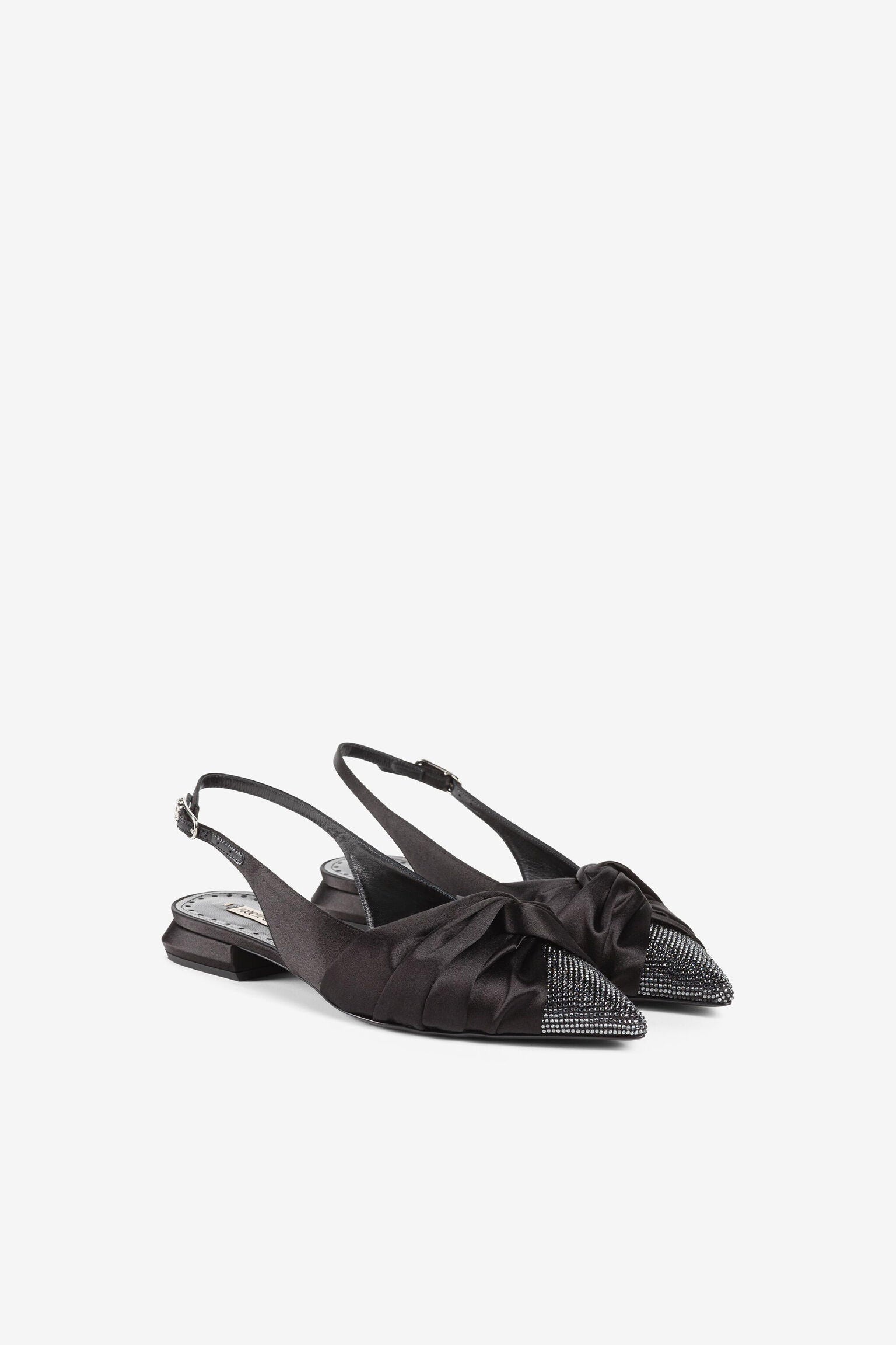 Roberto Cavalli Knot - detail crystal - embellished ballerina shoesRoberto Cavalli