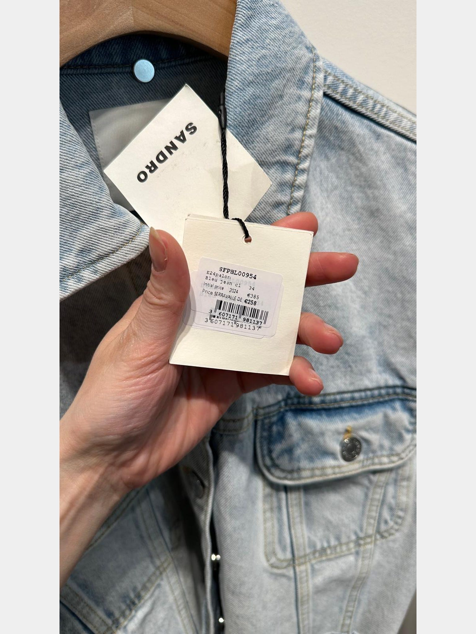 Sandro E24palorn Bleu Jean ClSandro