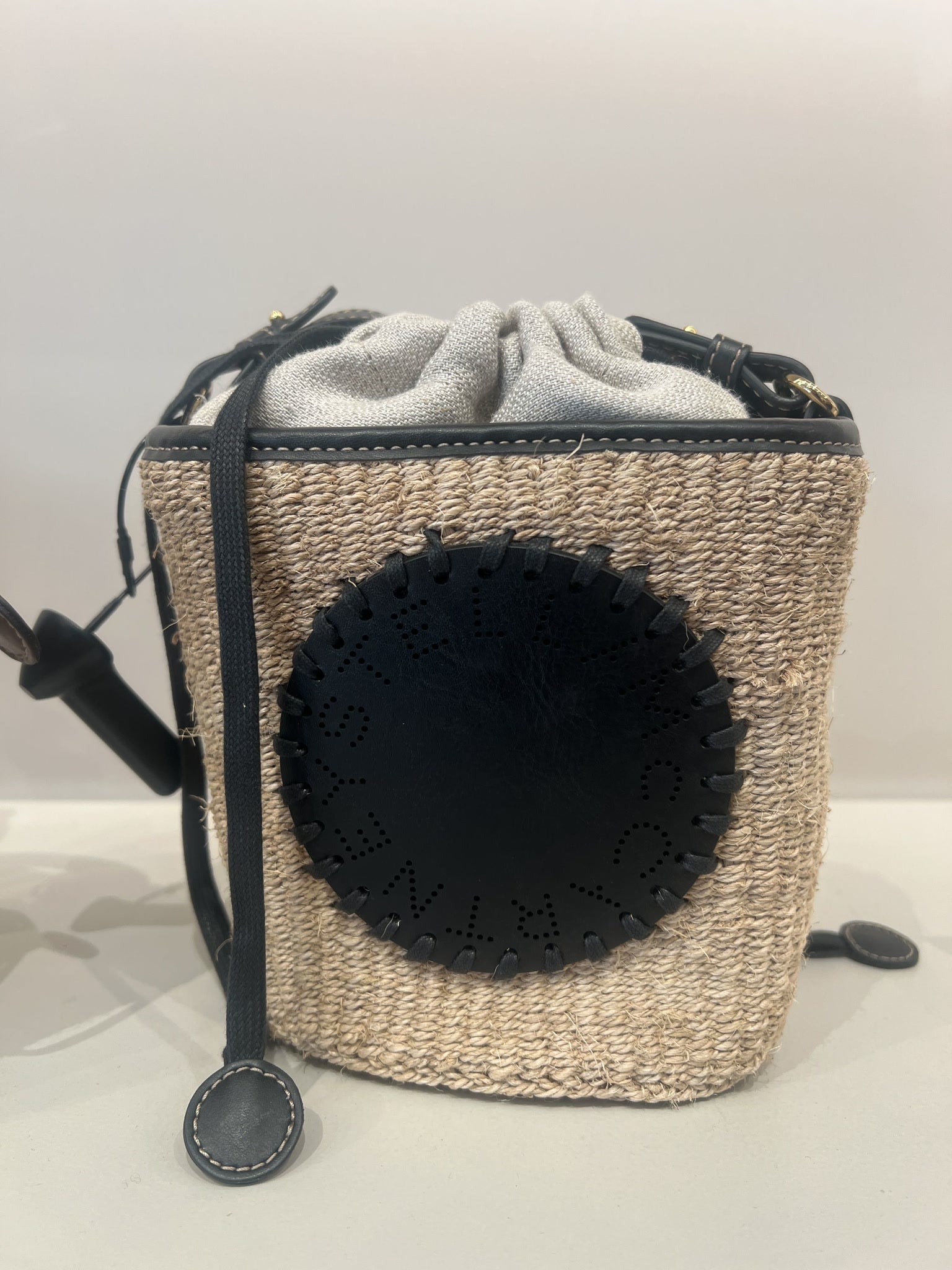 Stella McCartney Damska torebka crossbody Eco Abaca BasketStella Mccartney