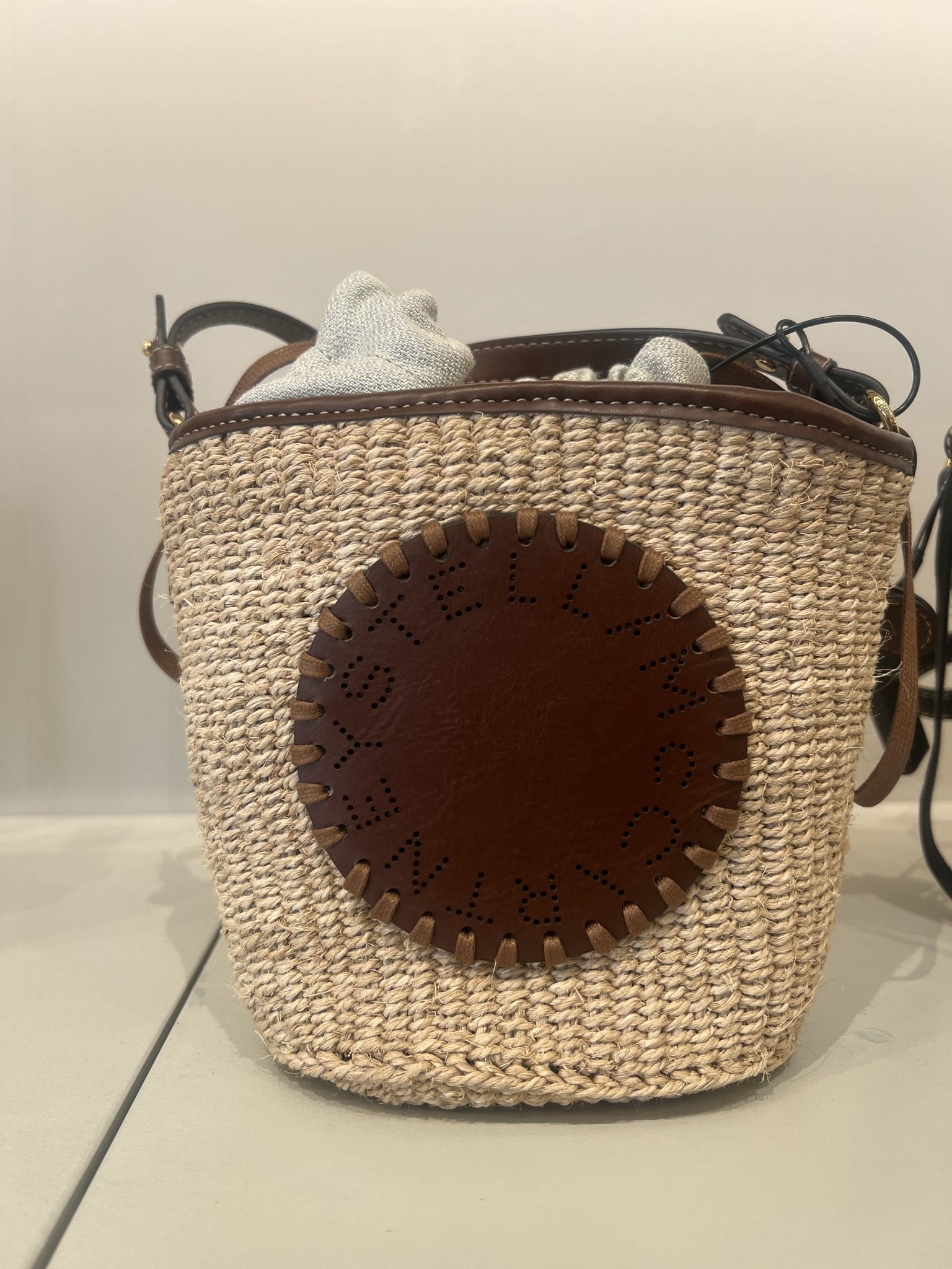 Stella McCartney Damska torebka na ramię Eco AbacaStella Mccartney