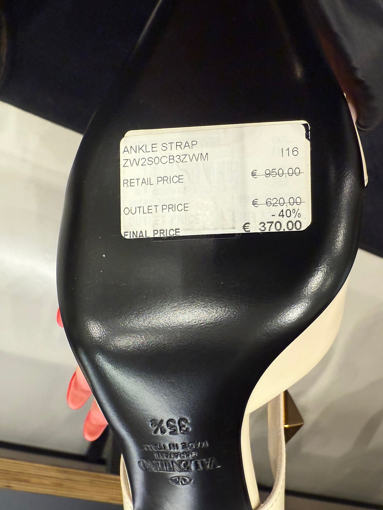 Valentino Ankle Strap WhiteValentino