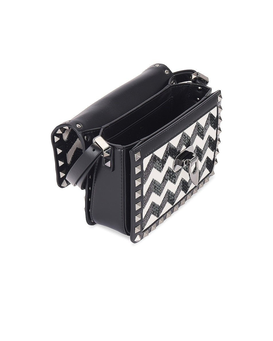 Valentino Small Rockstud23 Embroidered Shoulder BagValentino