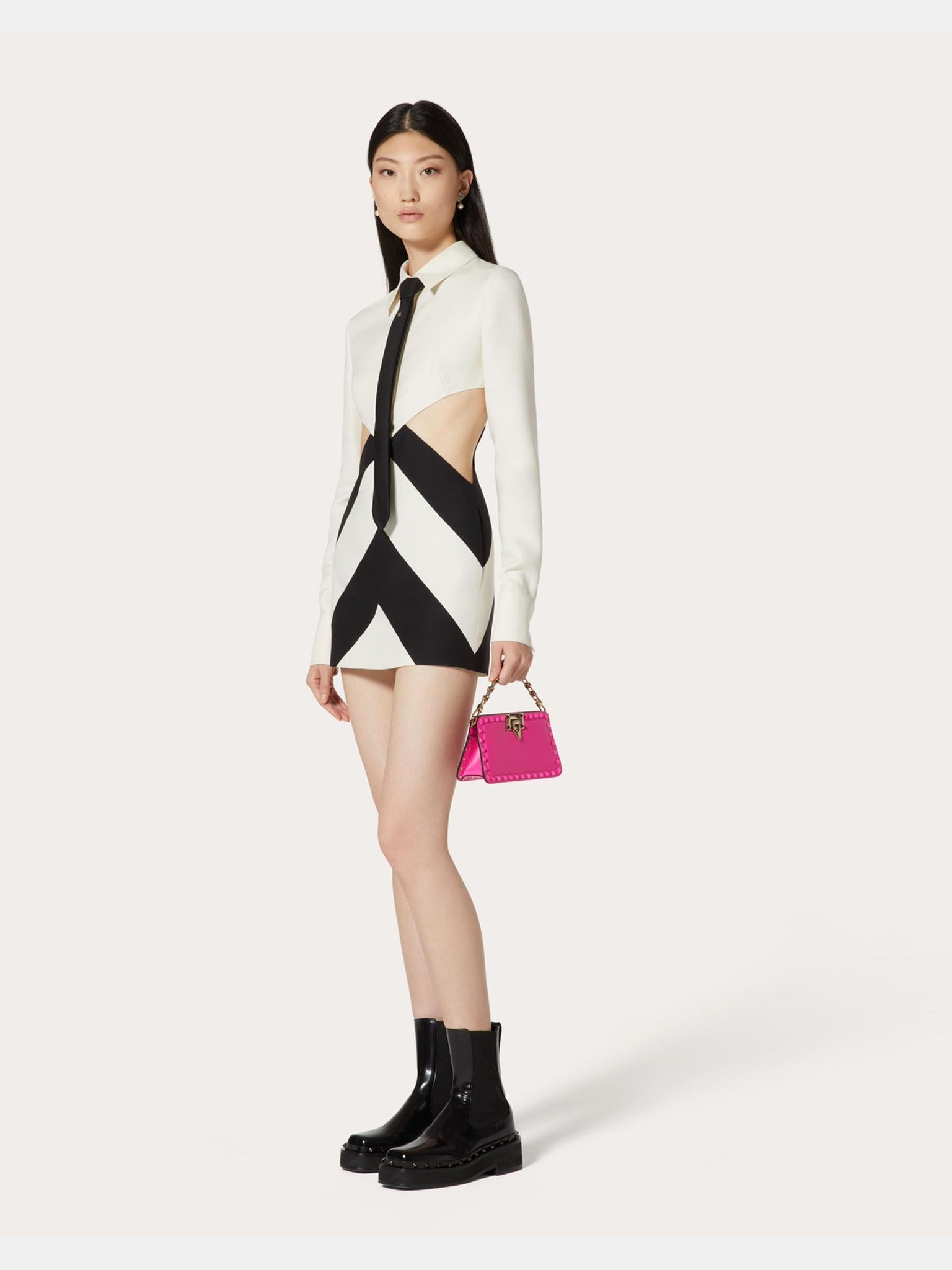 Valentino Strhype Crepe Couture Short DressValentino