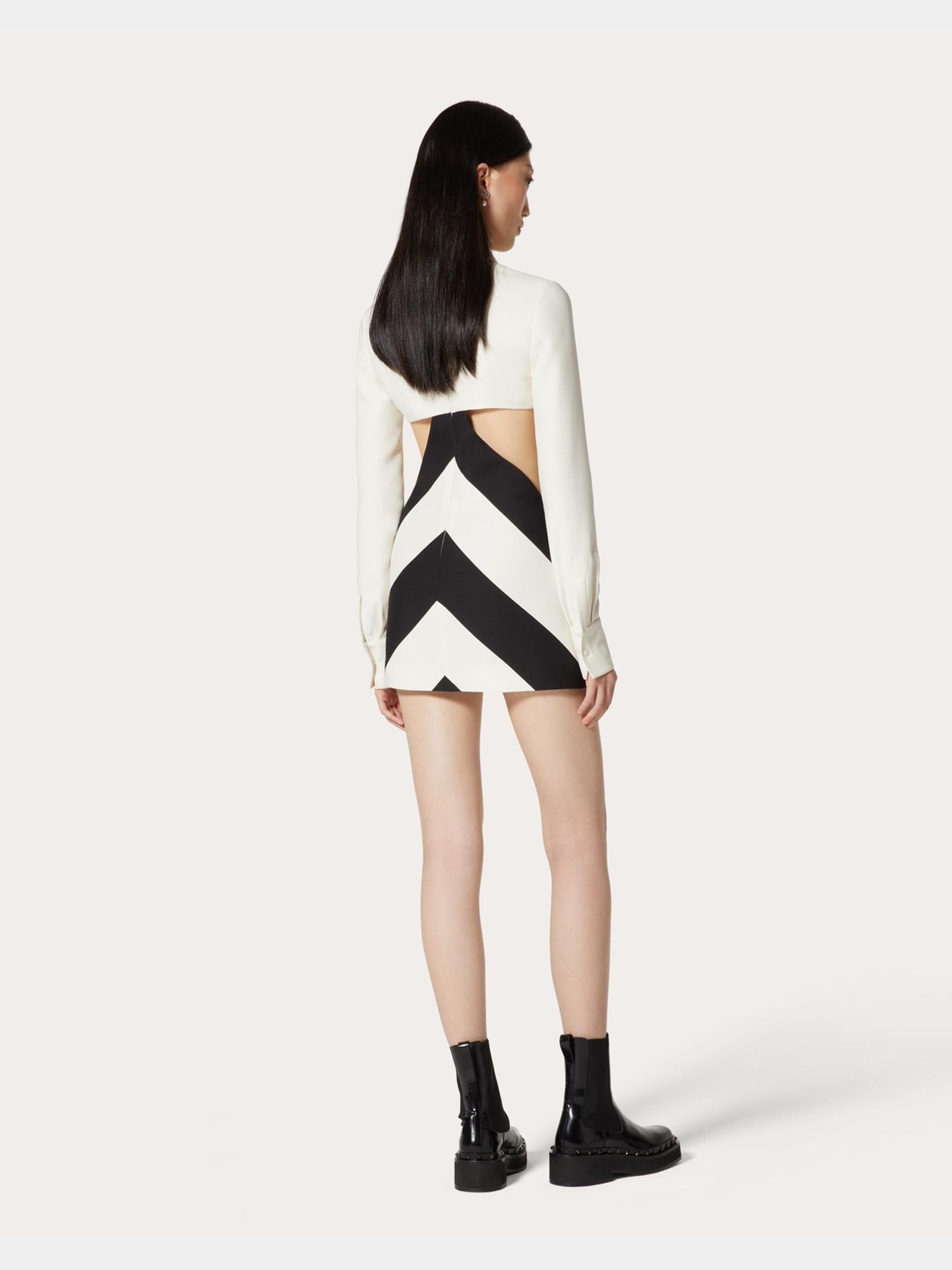 Valentino Strhype Crepe Couture Short DressValentino