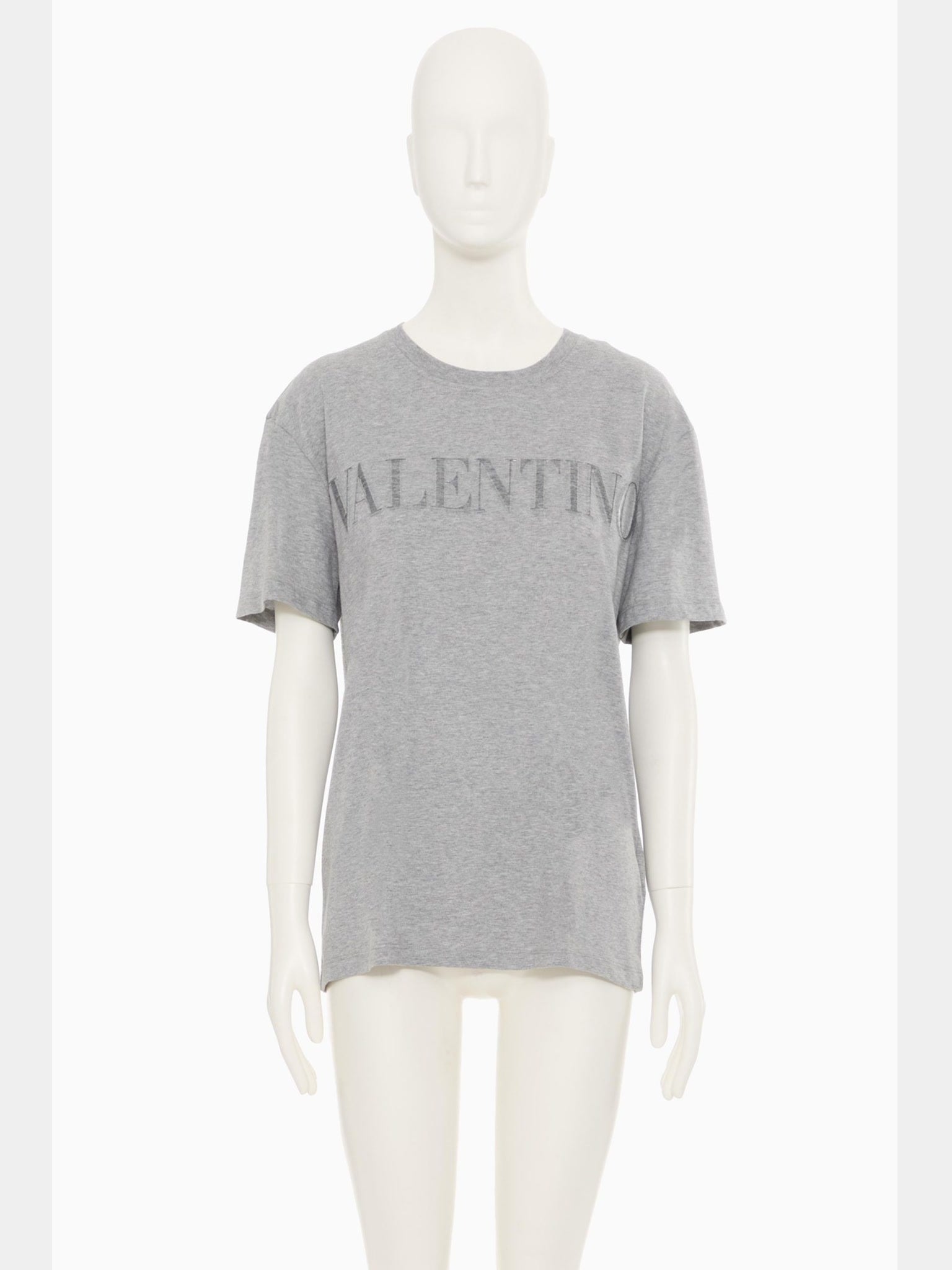 Valentino T-shirt Damski Szary Jersey 3BSMG16JWU080Valentino