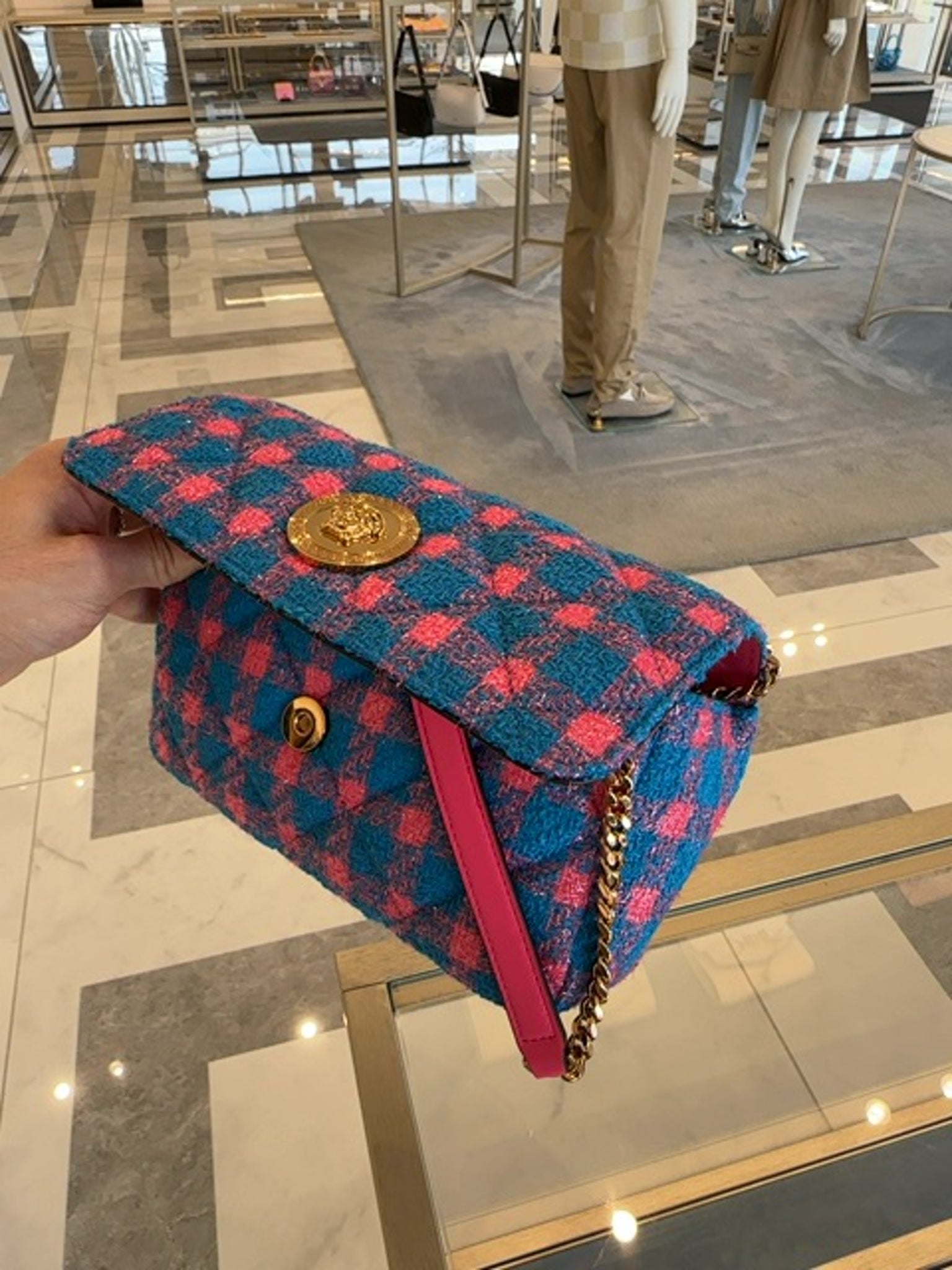 Versace SM Shoulder Bag Wool Lurex CVersace
