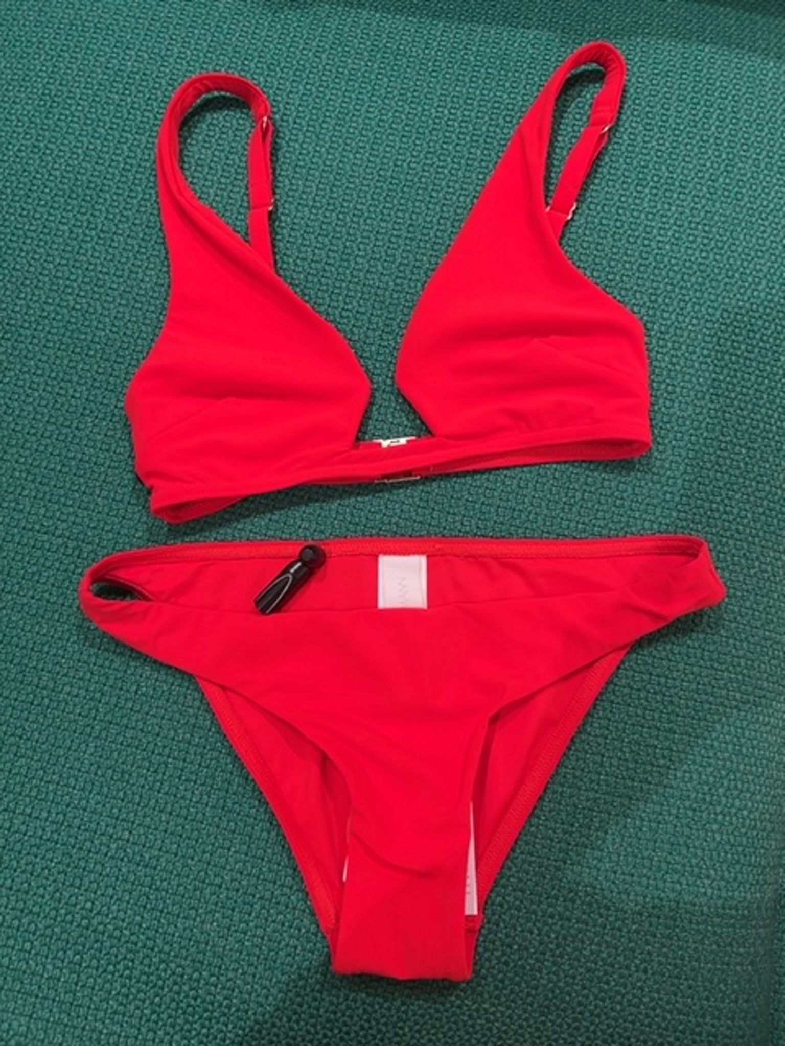 ZIMMERMANN Bikini Damskie Czerwone Lightburst Wire Front BikiniZimmermann