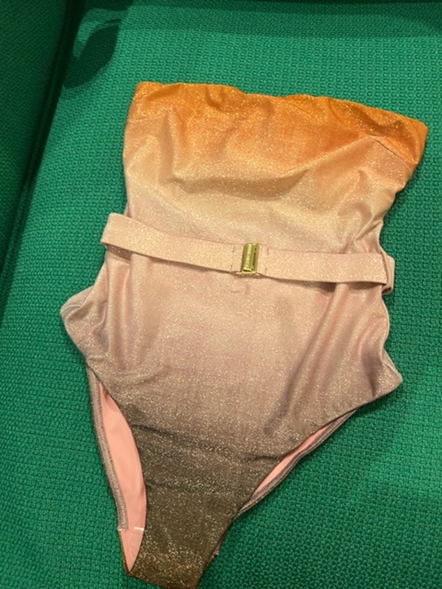 ZIMMERMANN Damski Top Metaliczny Ombré Golden Metallic BandeauZimmermann