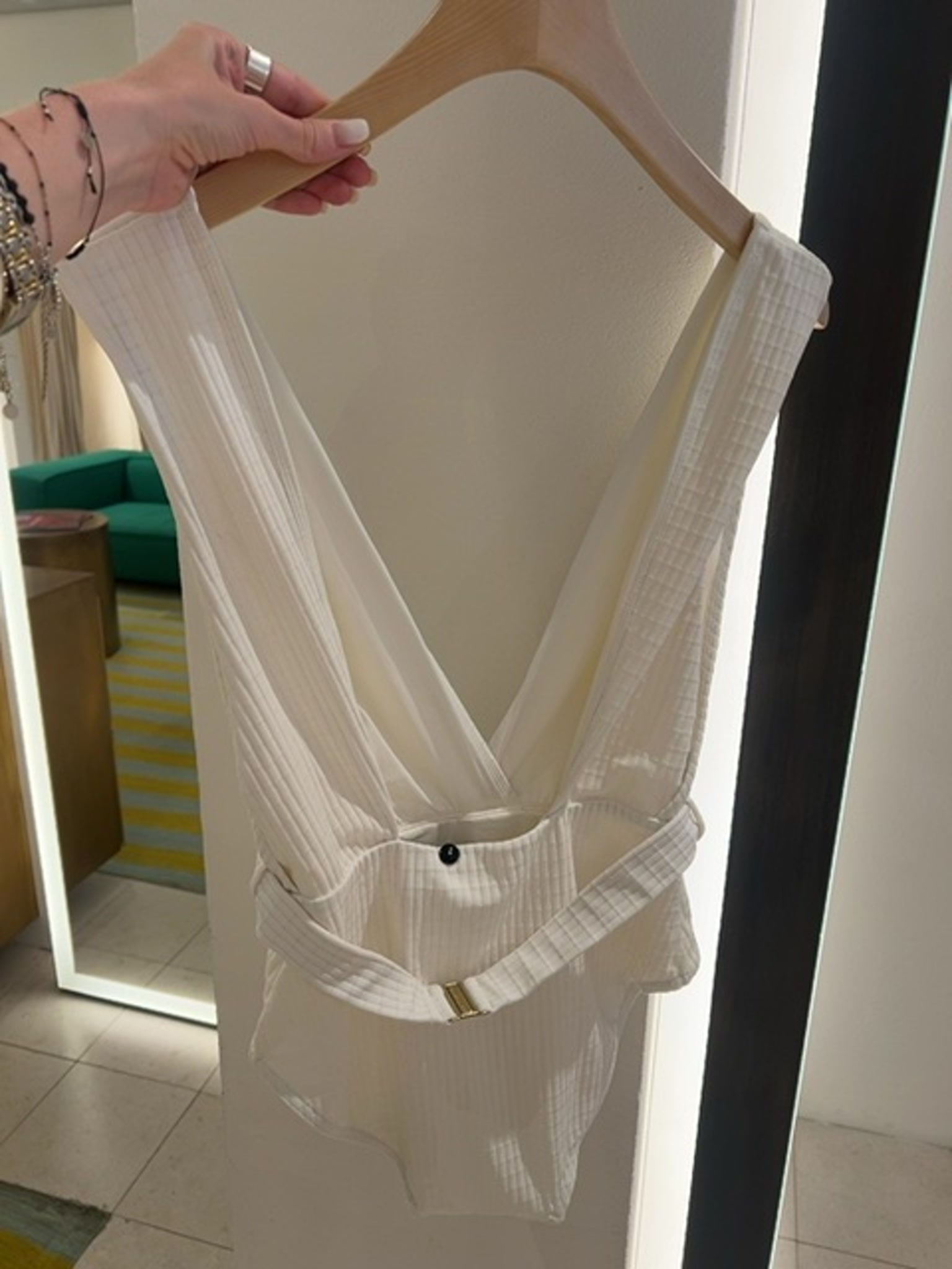 ZIMMERMANN Damskie Kostium Kąpielowy Texture PlungeZimmermann