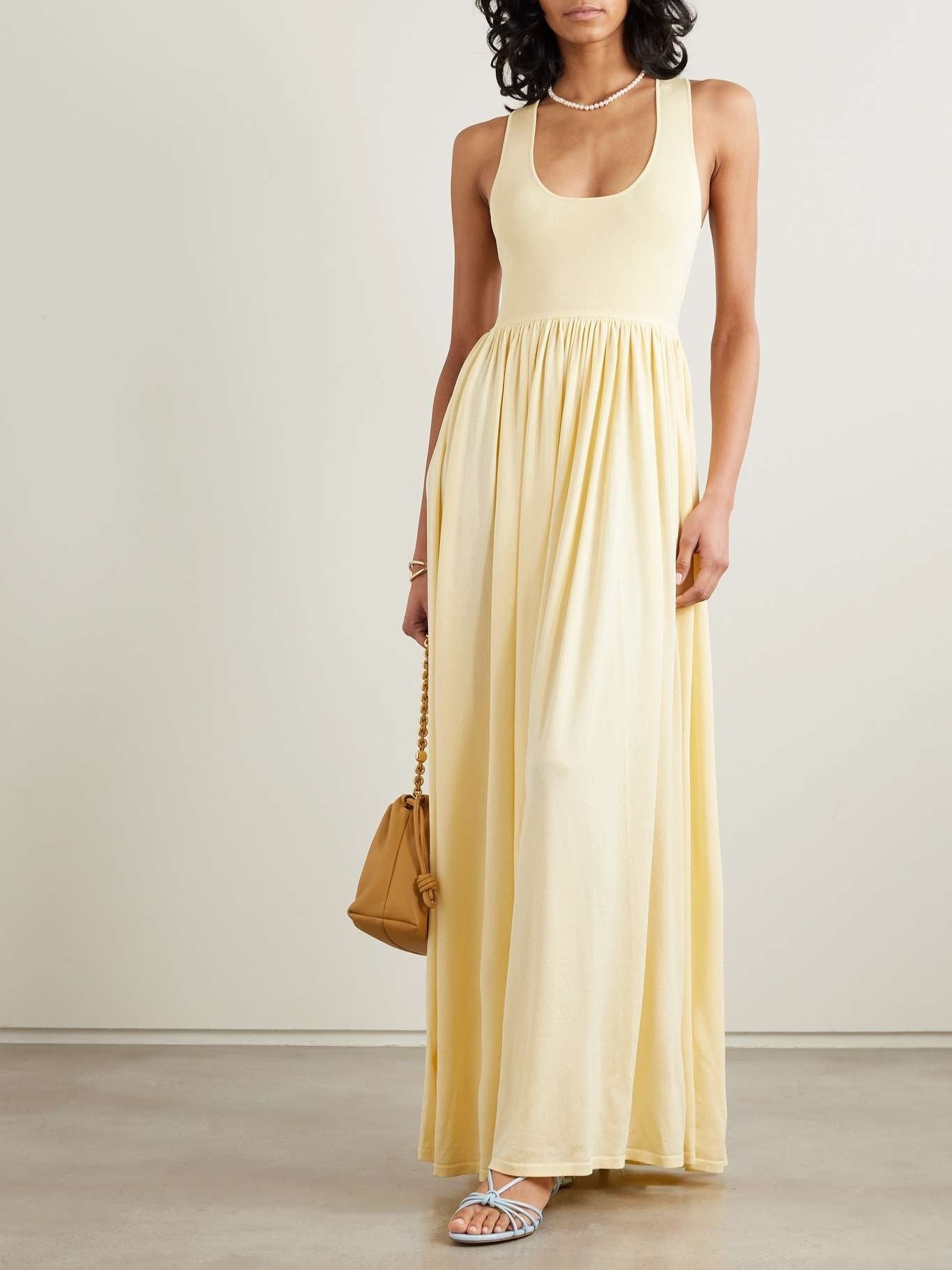 ZIMMERMANN Harmony Metallic Tank Dress LemonZimmermann