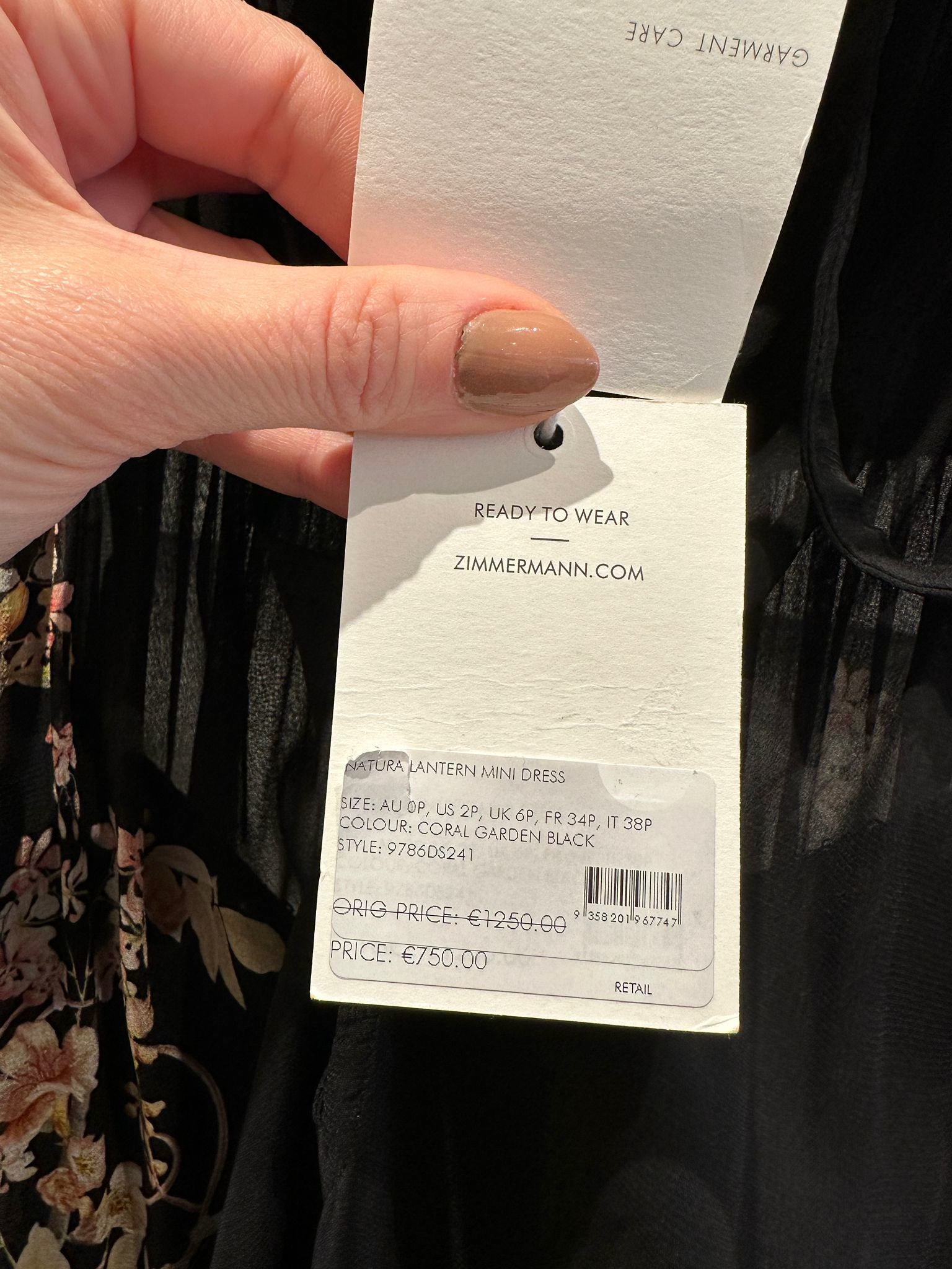 ZIMMERMANN Natura Lantern Mini DressZimmermann