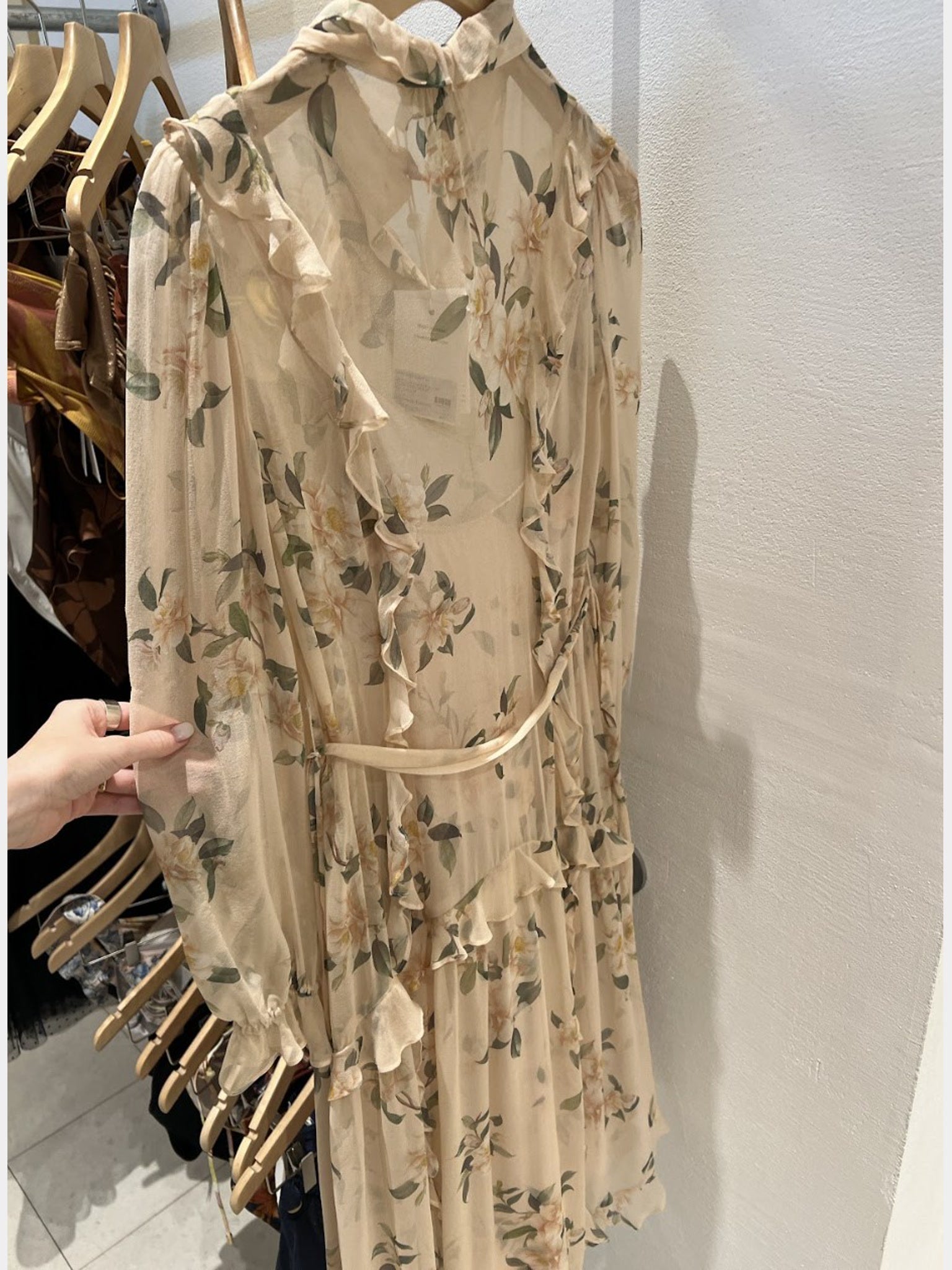 ZIMMERMANN Sukienka Damska Natura Ruffle Midi DressZimmermann